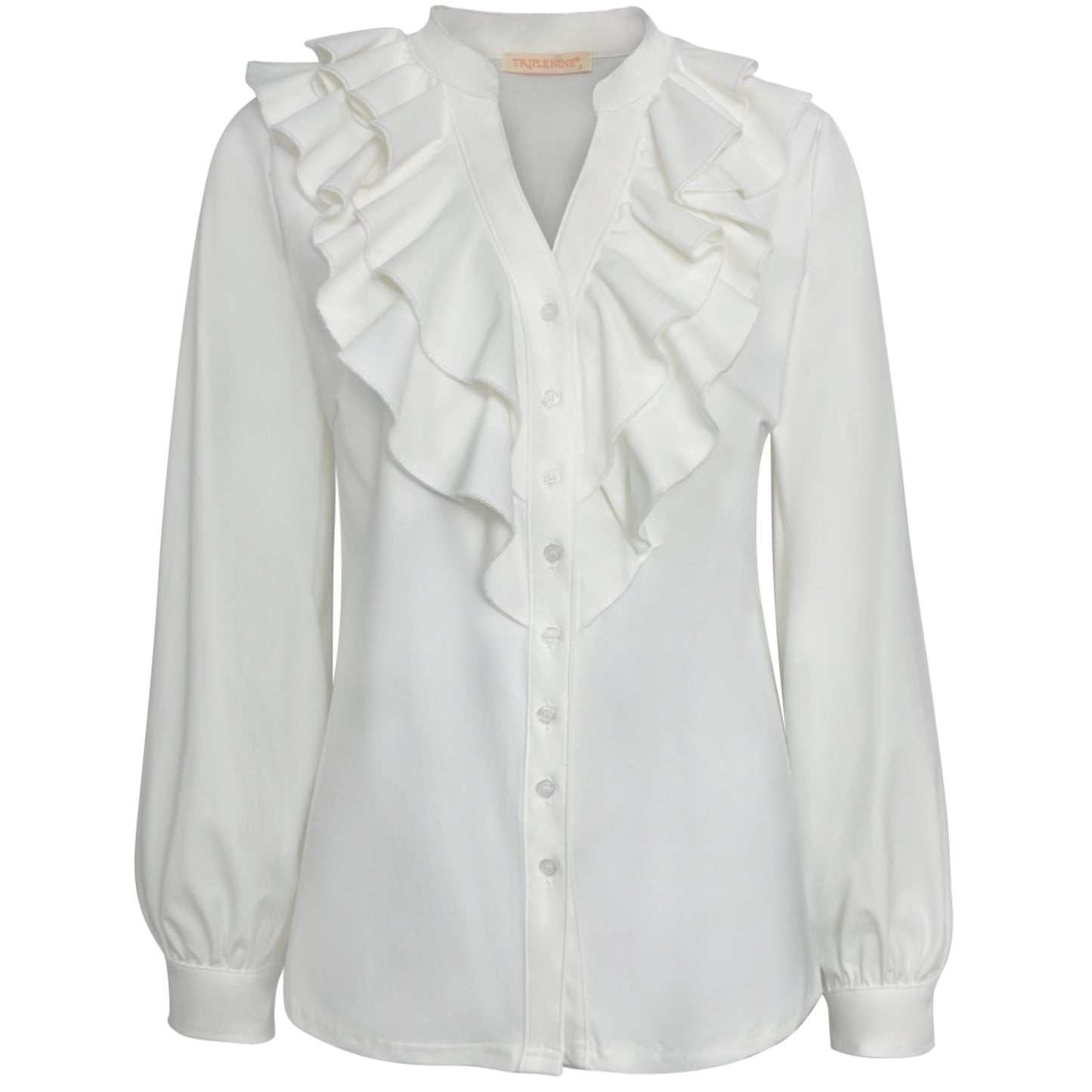 Triple Nine - Travel Blouse Salsa Wit - Peet kleding