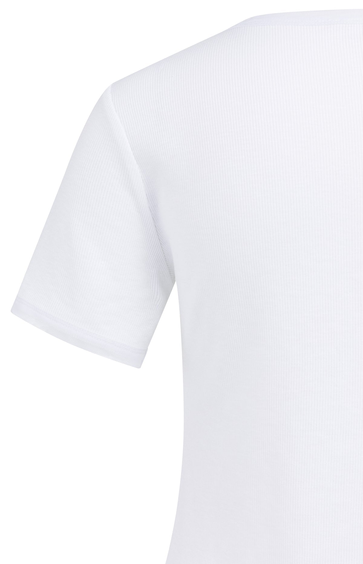 Yaya T-Shirt Mesh Rand Wit - Peet kleding