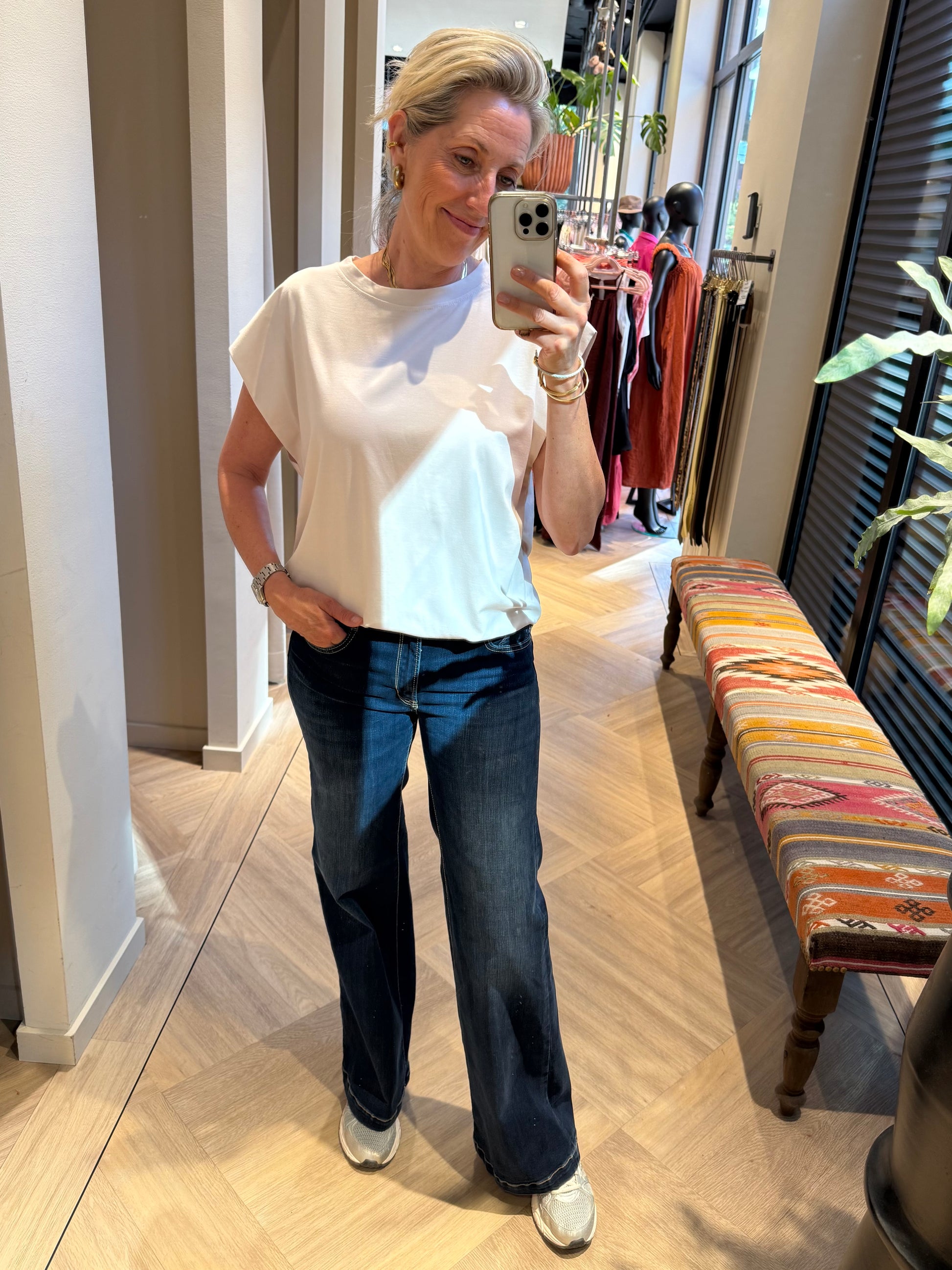Le Temps Des Cerises Flare Dark - Peet kleding