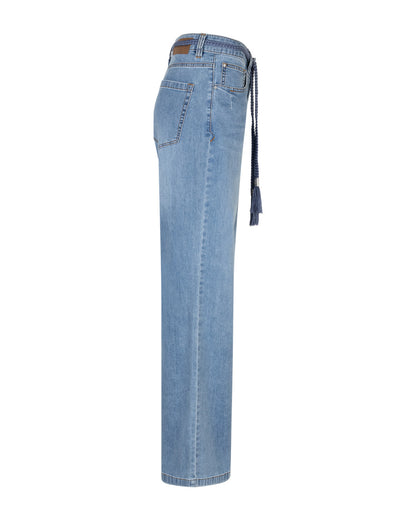 Red Button Jeans Colette Belt Lichtblauw - Peet kleding