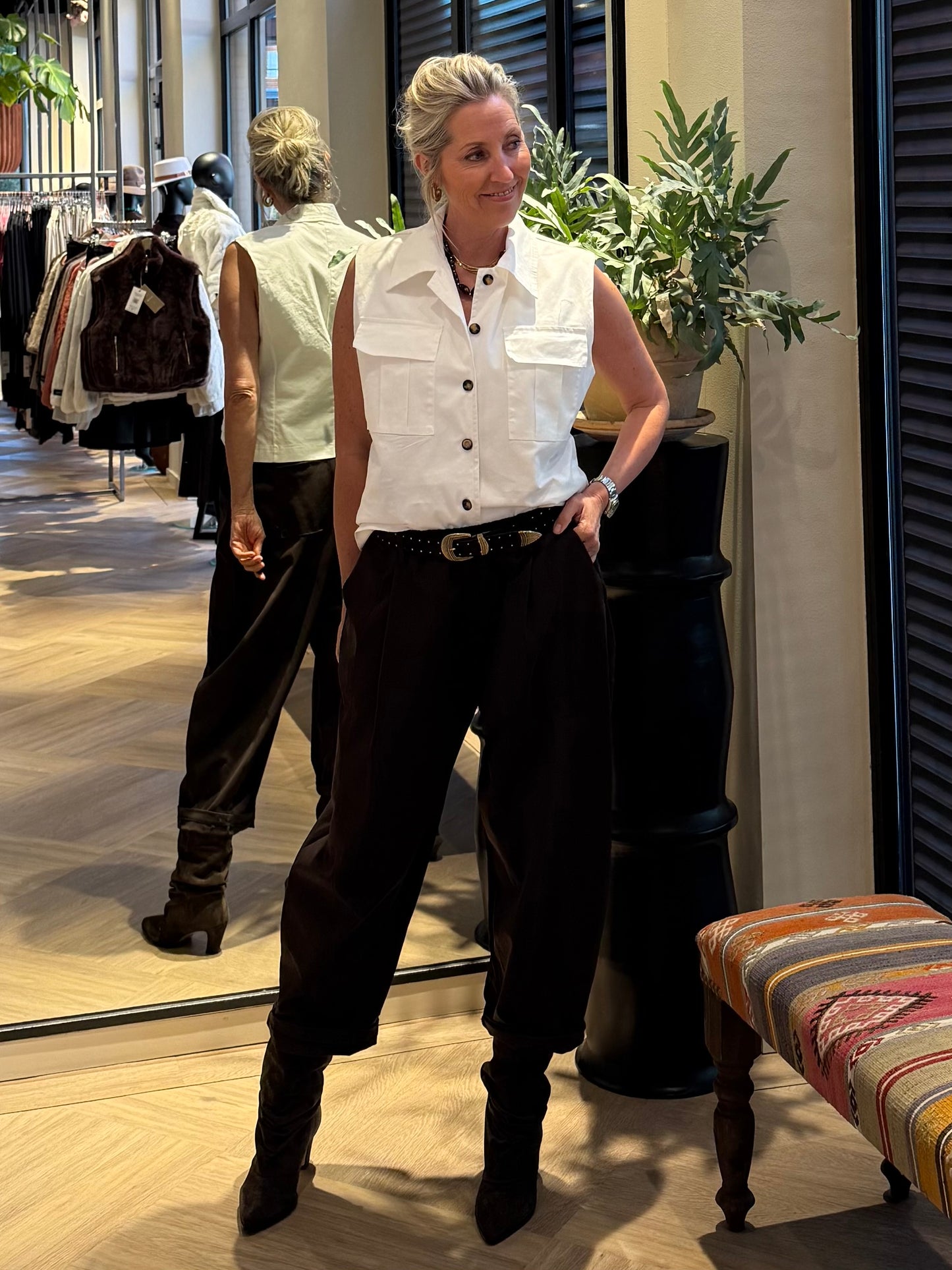 Gilet Fanny Cargo Wit