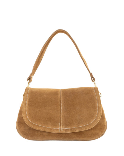 Tas Catania Suede Cognac