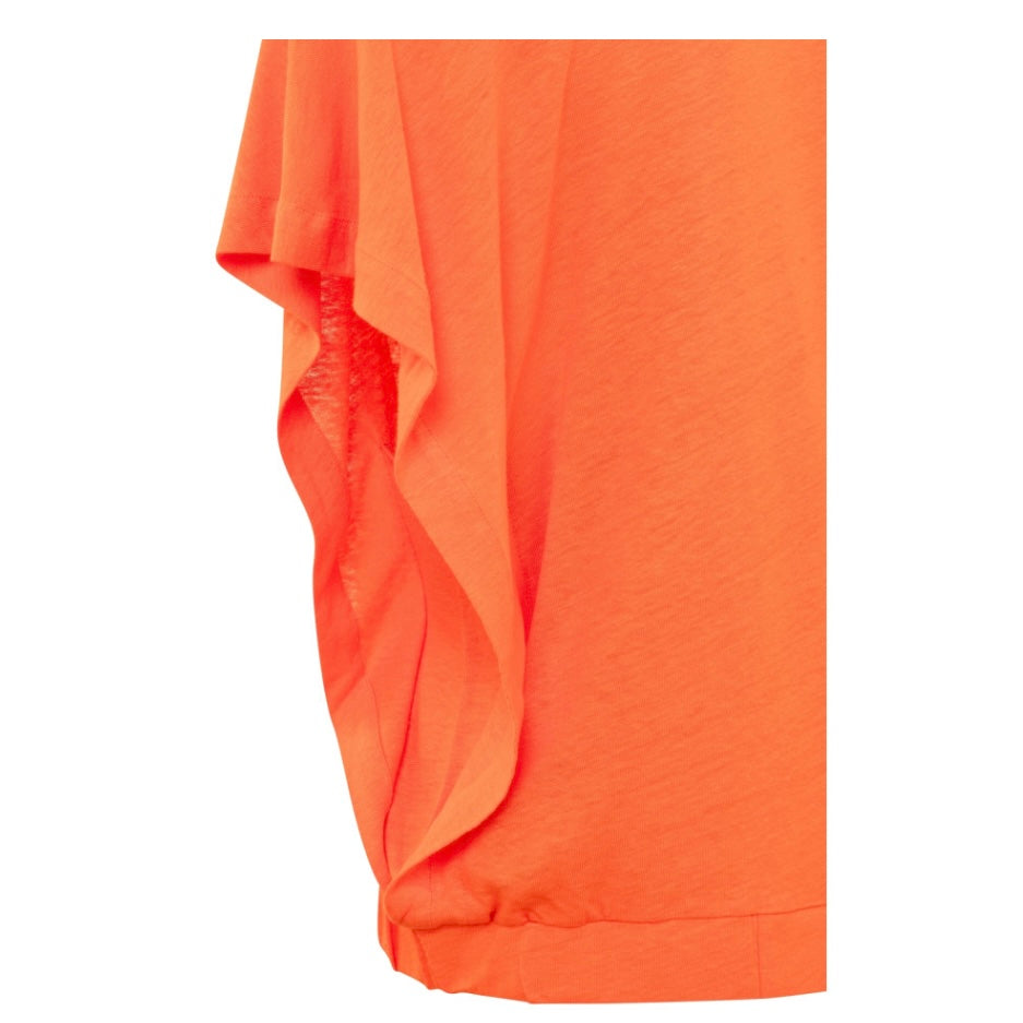 Yaya V-hals Top Oranje - Peet kleding