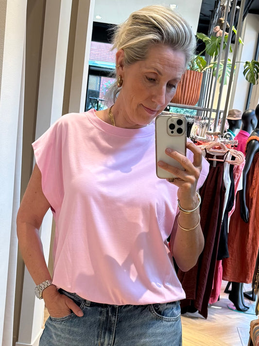 T-Shirt Balloon Fia Zachtroze - Peet kleding