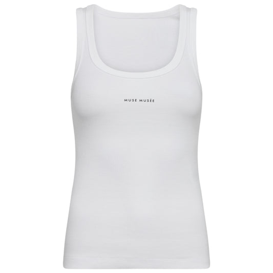 Copenhagen Muse Tanktop Siv Bright White - Peet kleding