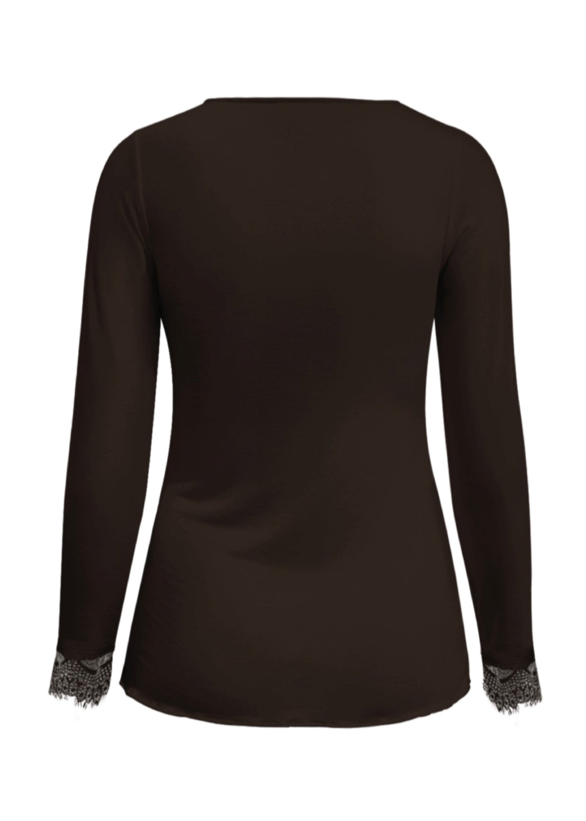 Triple Nine - Cashmere Top Lou Lou Donkerbruin - 9003 - Peet kleding