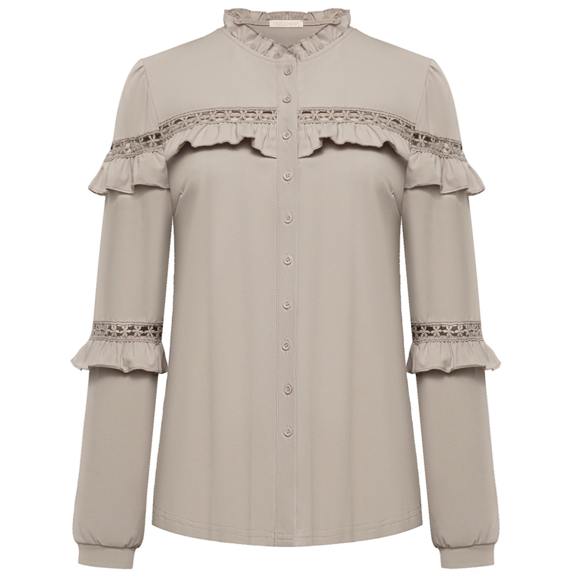 Triple Nine - Travel Blouse Joan Beige - 1108 - Peet kleding