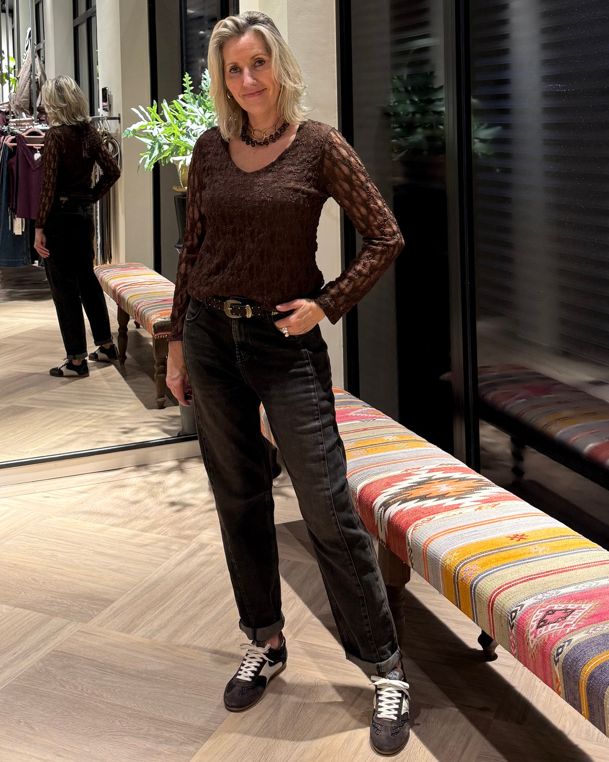 Red Button Jeans Caitlina Overdye Brown