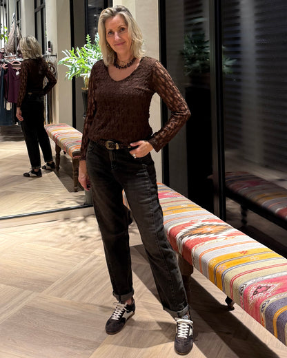 Red Button Jeans Caitlina Overdye Brown