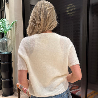Alpaca Trui Charlot Ecru - Peet kleding