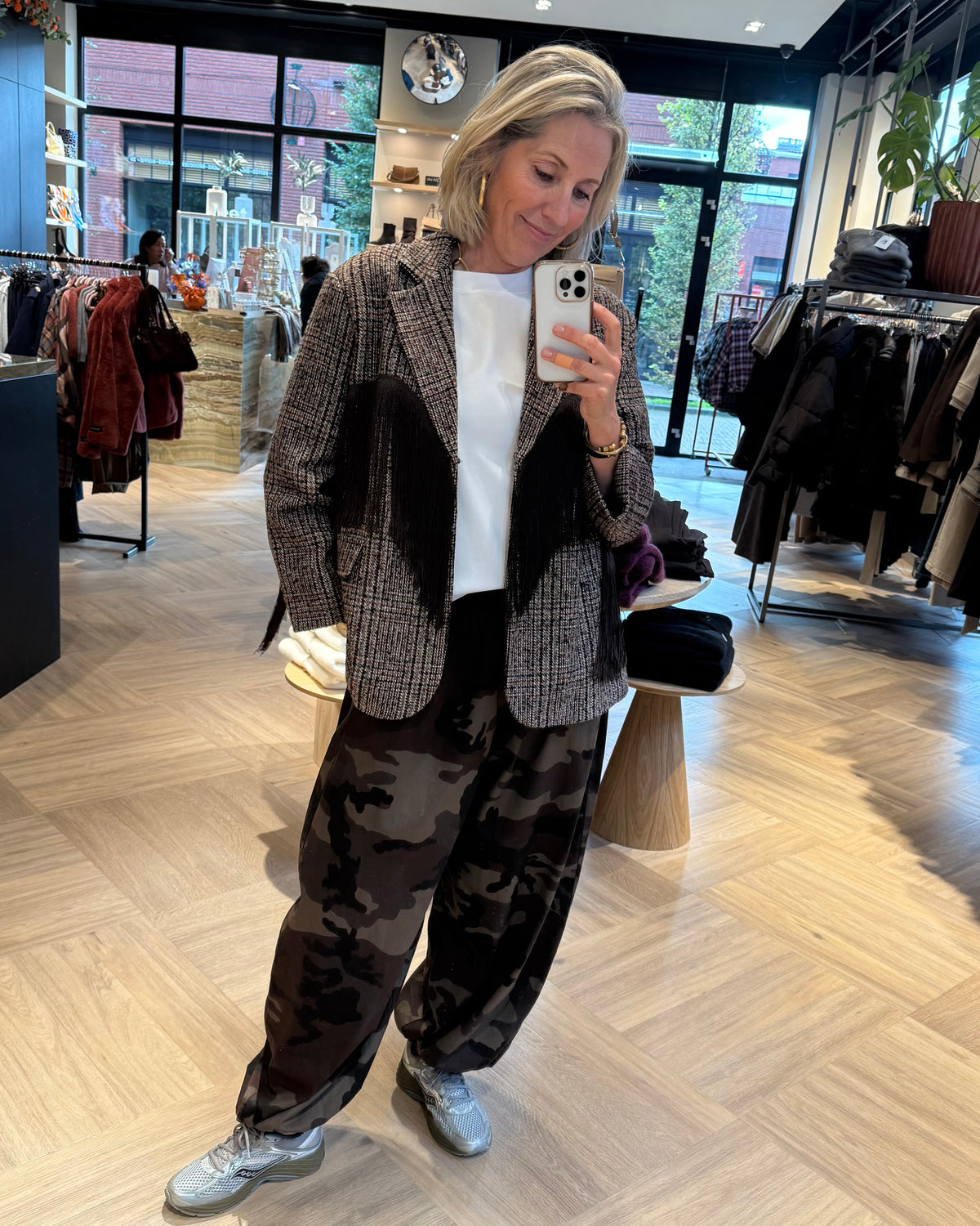 Blazer Tweed Franje Multi - Peet kleding