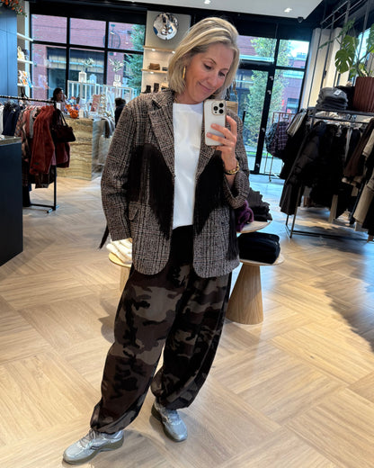 Blazer Tweed Franje Multi - Peet kleding