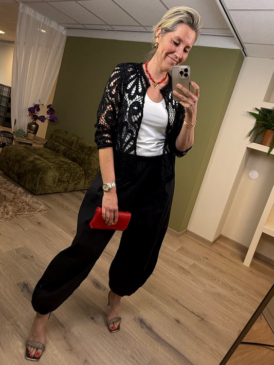 Rino & Pelle Blouse Megan Zwart - Peet kleding