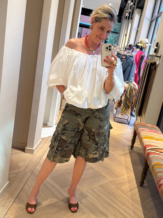 Azzurro Blouse Eef Wit - Peet kleding