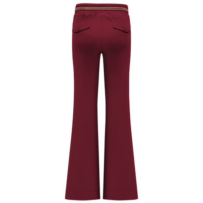 Triple Nine - Travel Broek Anna Bordeaux - 2304 - Peet kleding