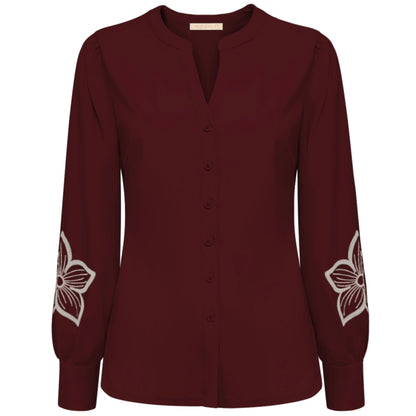 Triple Nine - Travel Blouse Jolie Bordeaux - 5924 - Peet kleding