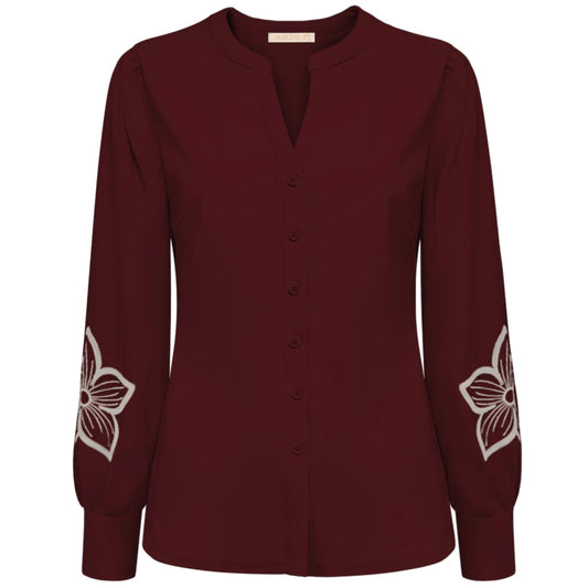 Triple Nine - Travel Blouse Jolie Bordeaux - 5924 - Peet kleding