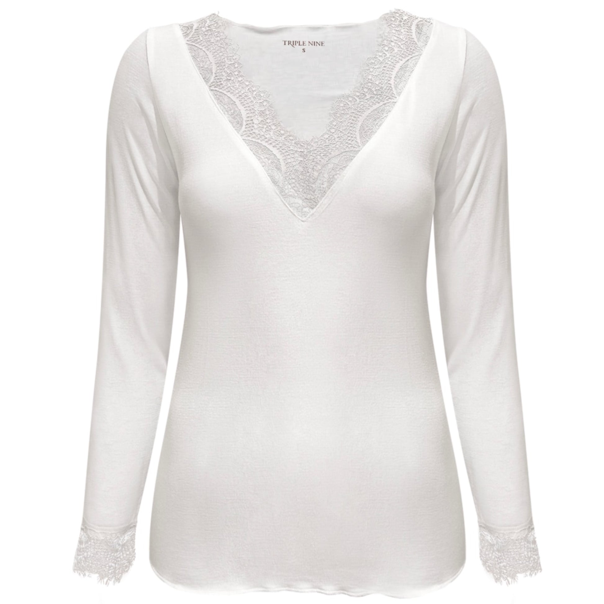 Triple Nine - Cashmere Top Lou Lou Creme - 9003 - Peet kleding