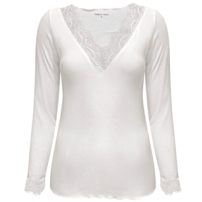 Triple Nine - Cashmere Top Lou Lou Creme - 9003 - Peet kleding