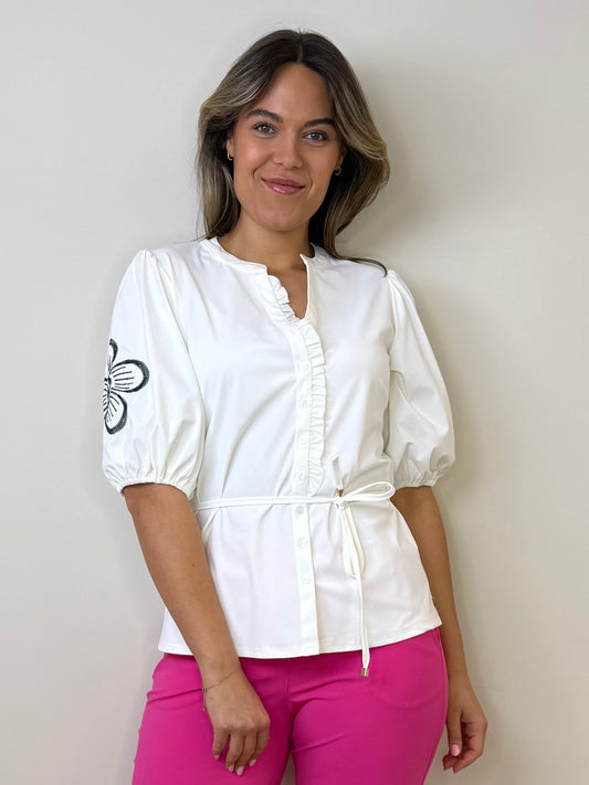 Triple Nine Travel Blouse Yana Wit - 5943 - Peet kleding