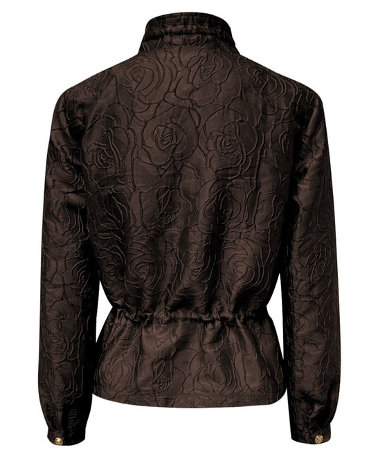 Triple Nine - Jaquard Jas Vie Donkerbruin - 92419 - Peet kleding