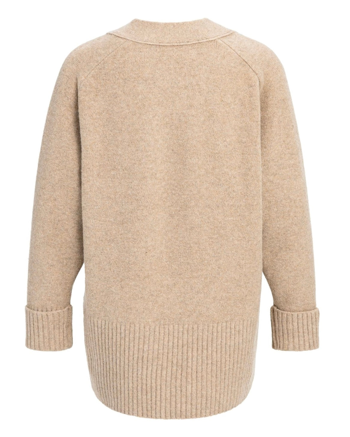 Yaya Vest Dark Beige Melange - Peet kleding