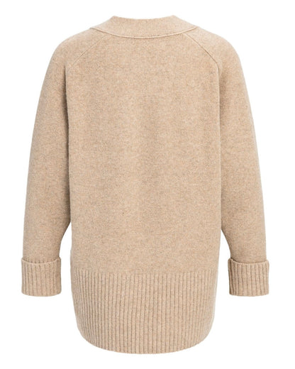 Yaya Vest Dark Beige Melange - Peet kleding