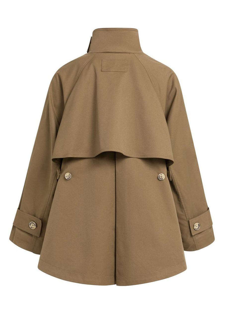 Yaya Jas Trench Teak Brown