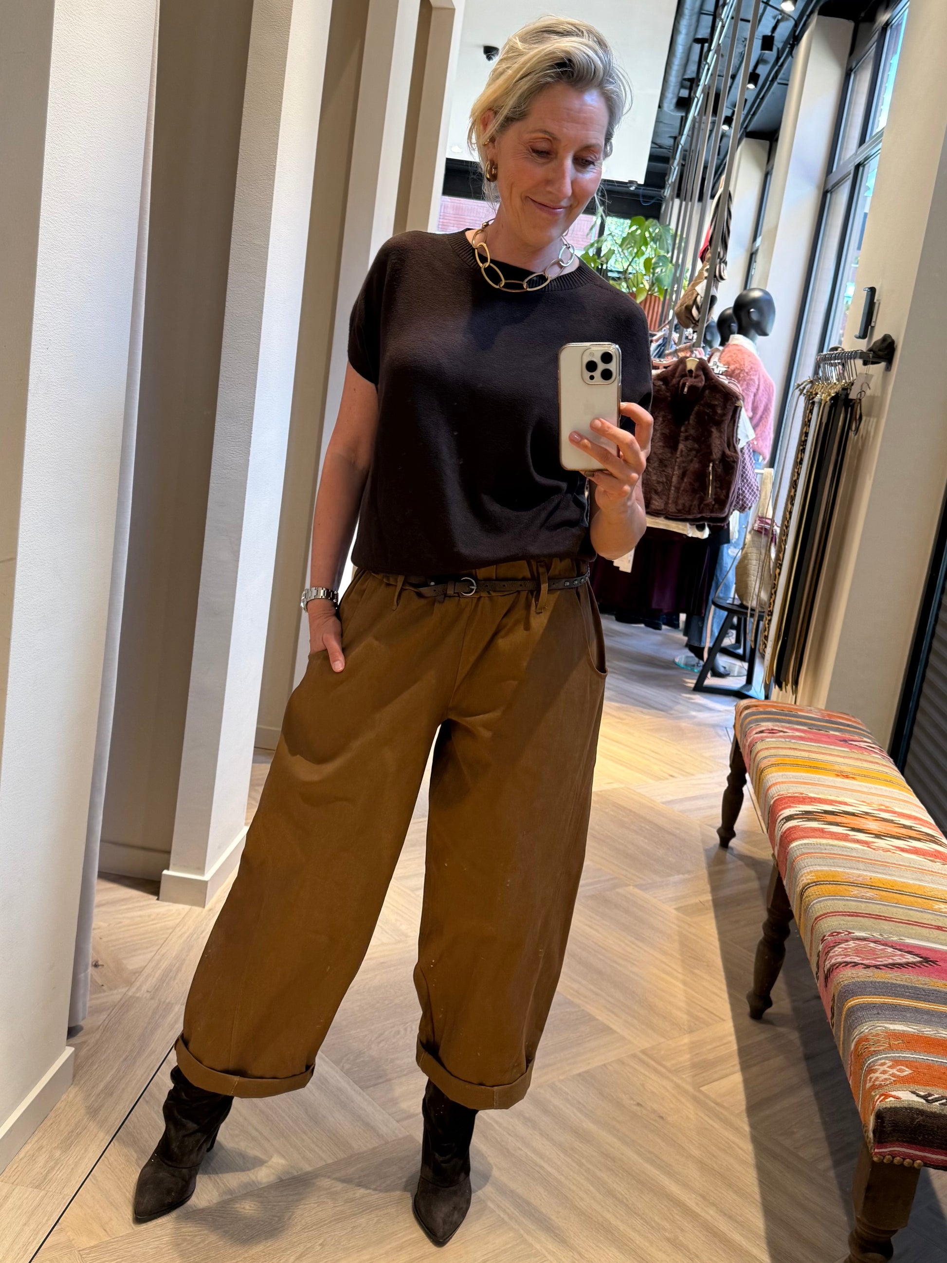 Broek Barrel Rox Camel - Peet kleding