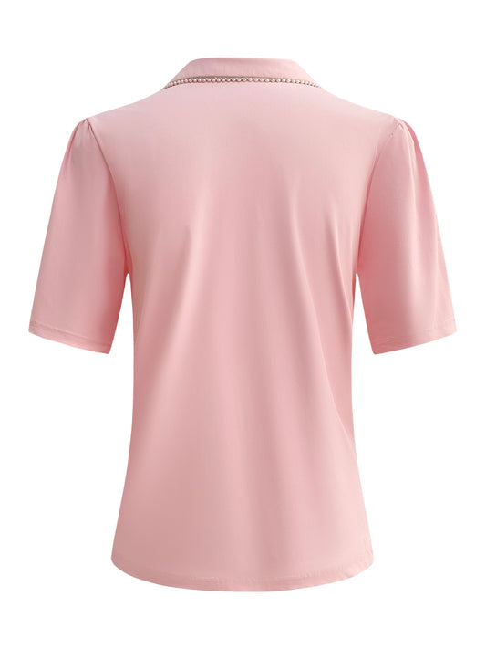 Triple Nine Travel Top Cherie Poederroze - 6941 - Peet kleding