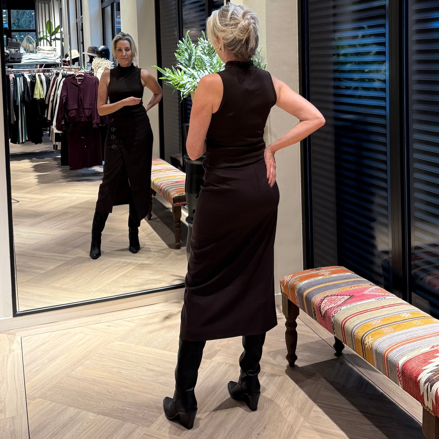 Copenhage Muse Top Siv Bruin - Peet kleding