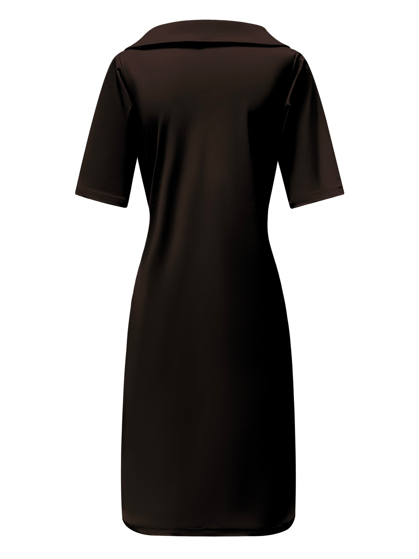 Triple Nine Travel Jurk Julia Donkerbruin - 51821 - Peet kleding