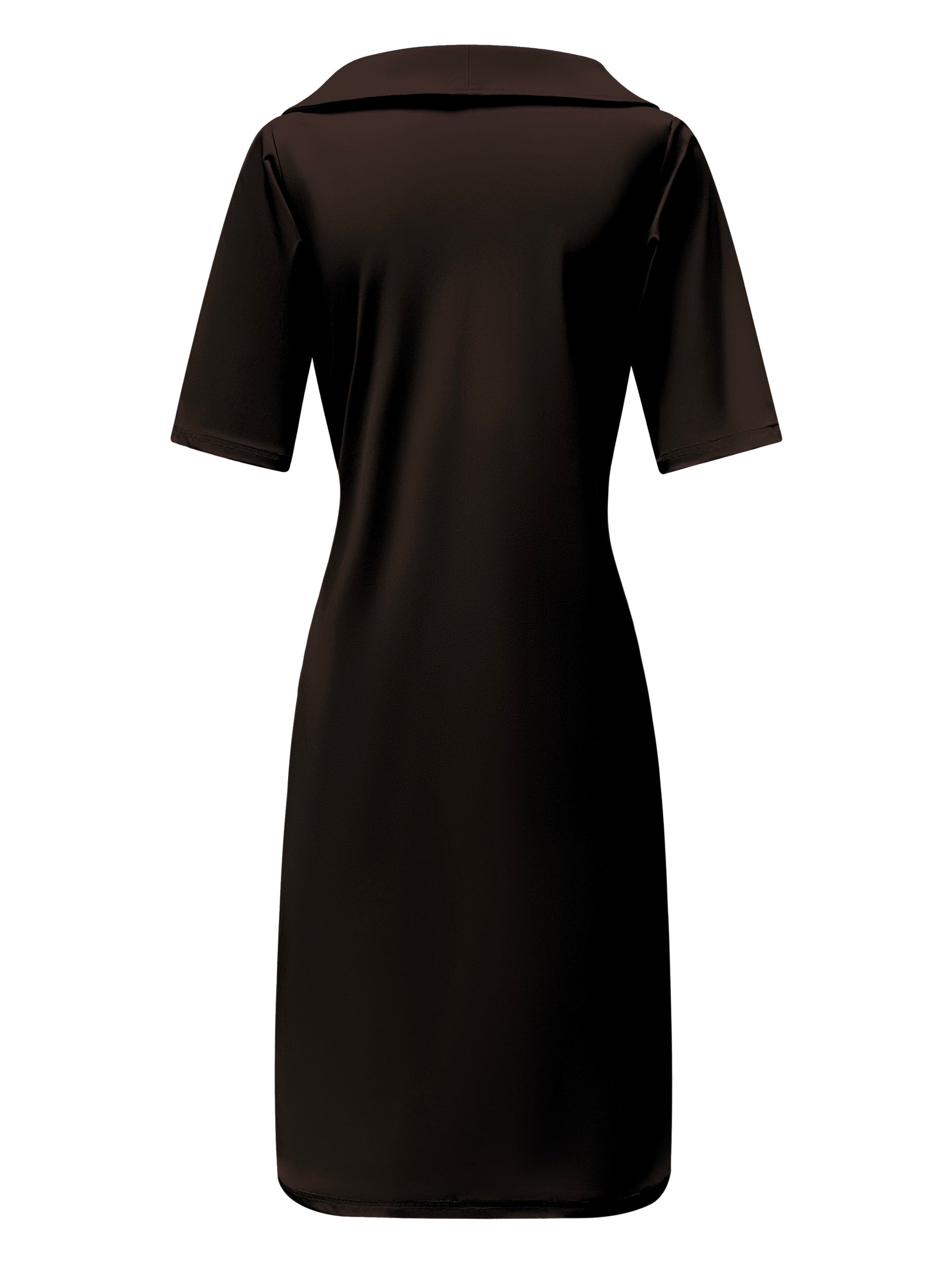 Triple Nine Travel Jurk Julia Donkerbruin - 51821 - Peet kleding