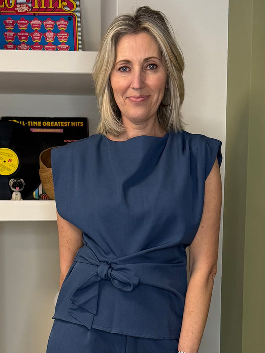 Ambika Top Britt Jeansblauw - Peet kleding