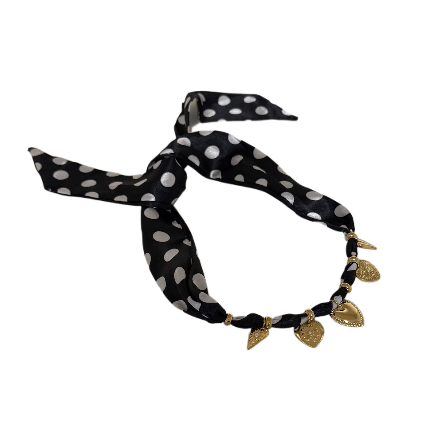 Ketting Sjaal Stippen Bedels - Peet kleding