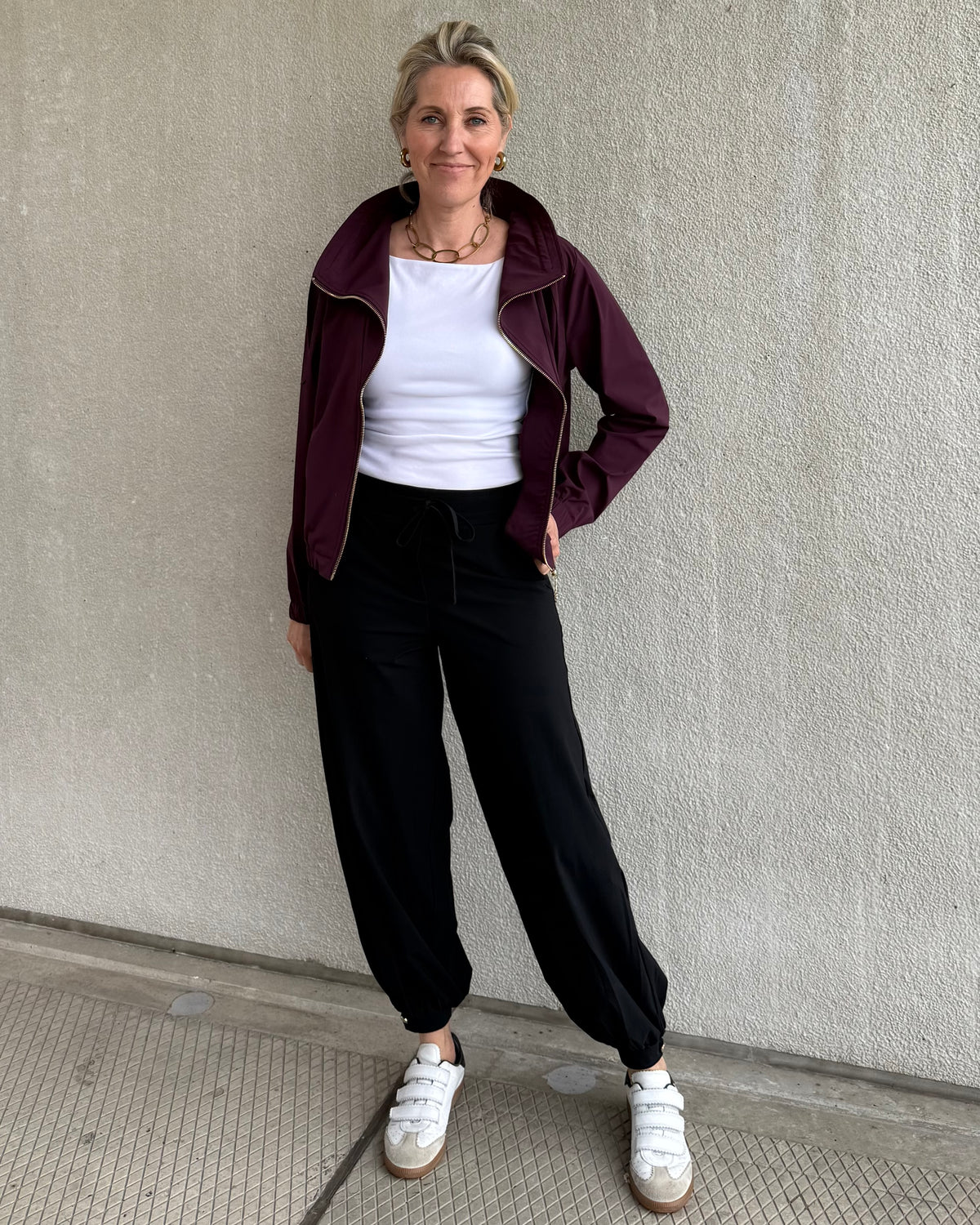 Triple Nine - Travel Jas Collinna Aubergine - 92425 - Peet kleding