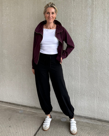Triple Nine - Travel Jas Collinna Aubergine - 92425 - Peet kleding