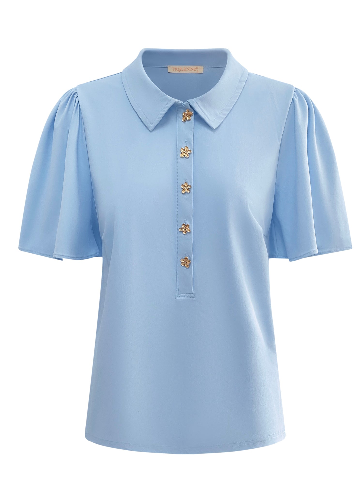 Triple Nine Travel Top Melodie Lichtblauw - 6942 - Peet kleding