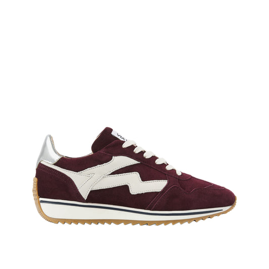 Via Vai Sneaker Siërra Velvet Bordeaux - Peet kleding