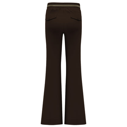 Triple Nine - Travel Broek Anna Donkerbruin - 2304 - Peet kleding