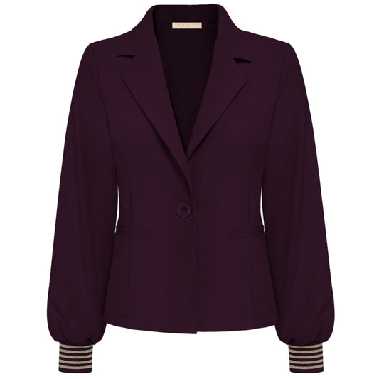 Triple Nine - Travel Blazer Golda Aubergine - 3907 - Peet kleding