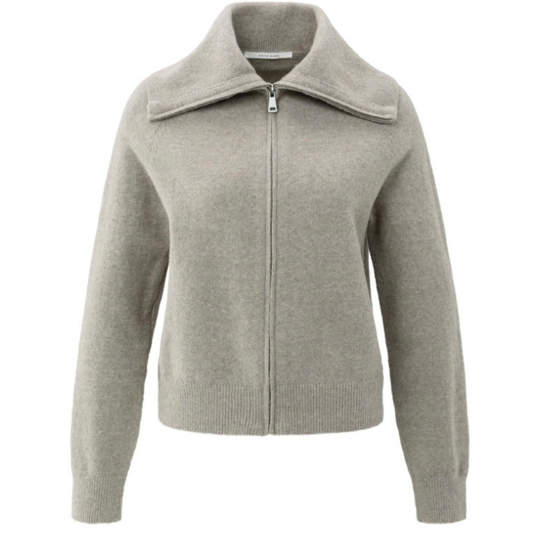 Yaya Trui Rits Grijs - Peet kleding