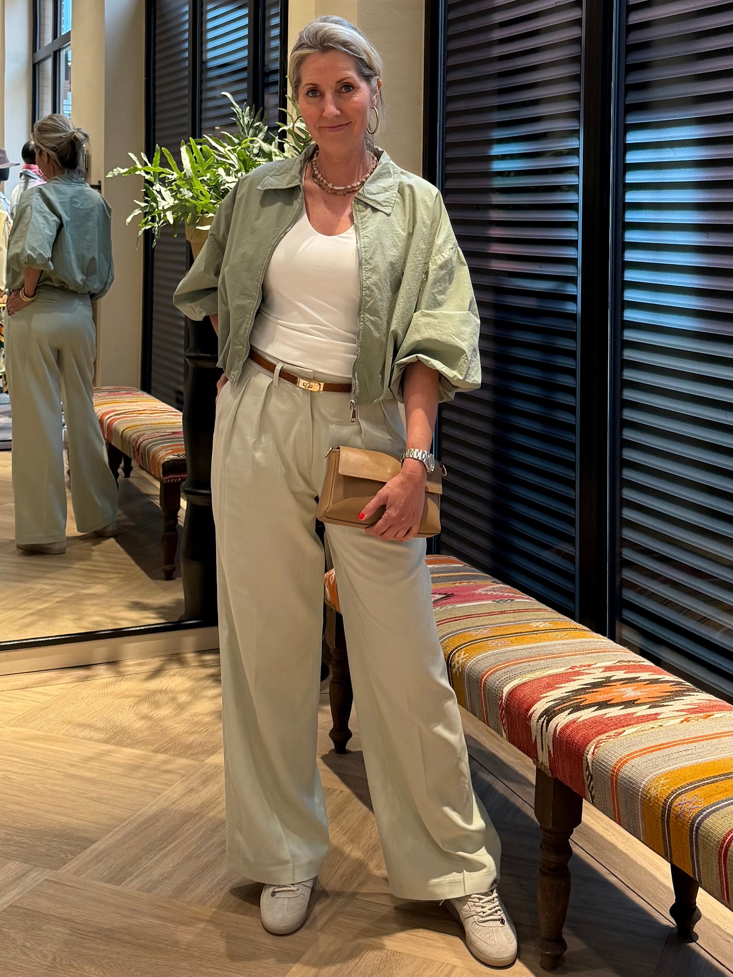 Copenhage Muse Ivanna Pantalon Licht Groen - Peet kleding