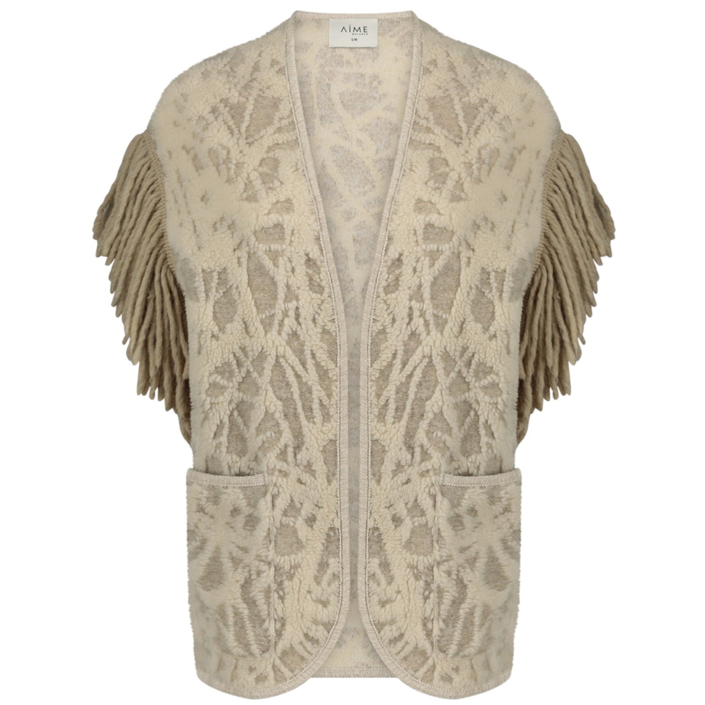 Aime Gilet Elia Creme - Peet kleding