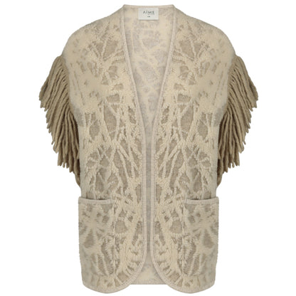 Aime Gilet Elia Creme - Peet kleding