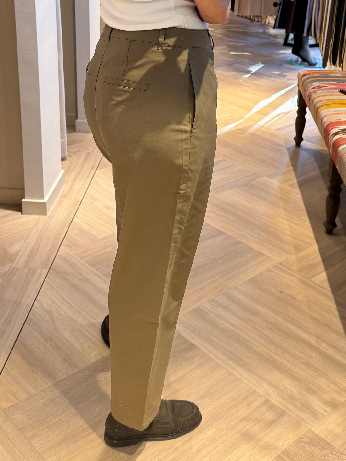 Yaya Broek Teak Brown - Peet kleding