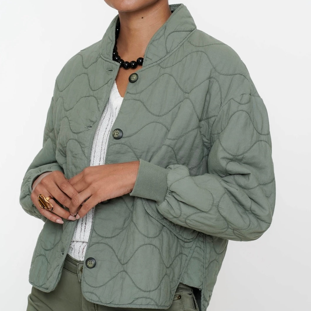 Geisha Jacket Padded Groen - Peet kleding