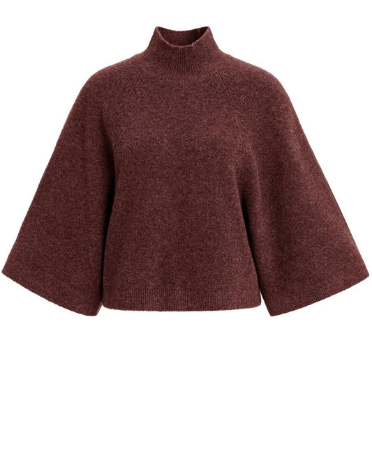 Yaya Trui Halve Mouw Red Melange - Peet kleding