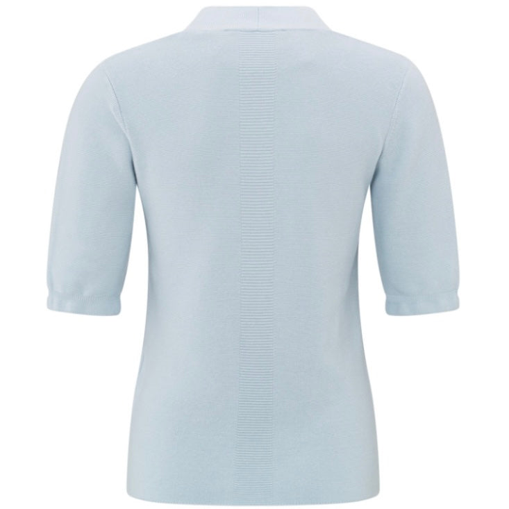 Yaya Top V-Hals Dawn Blue - Peet kleding