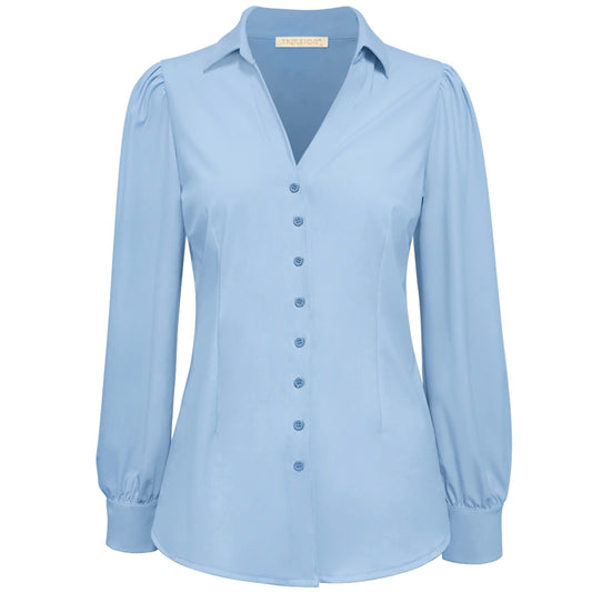 Triple Nine - Travel Blouse Gaby Lichtblauw - 5910 - Peet kleding